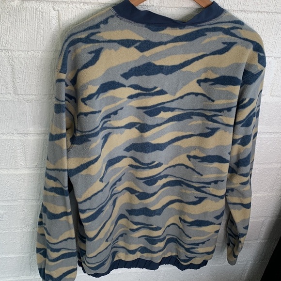 Adidas Men's Blue Camouflage Fleece Tx Print Crew Sweatshirt sz M - Picture 12 of 12